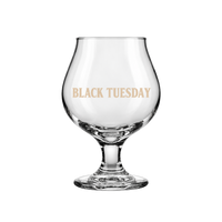 Black Tuesday Tulip Glass